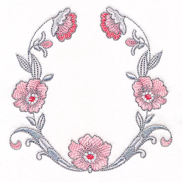 Intricate Details Flowers & Filigree Wreath - Image 7