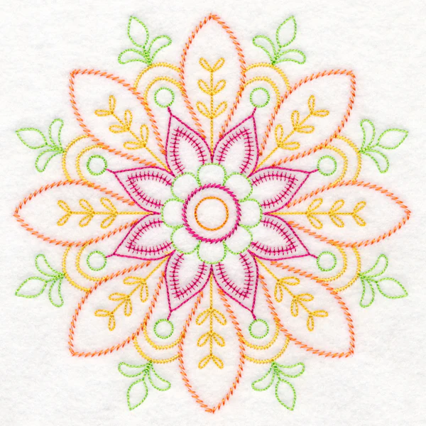 Intricate Floral Medallion (Vintage) - Image 2