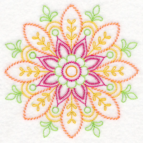 Intricate Floral Medallion (Vintage) - Image 4