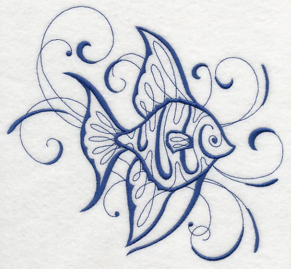 Intricate Ink Sea Life - Angel Fish - Image 5