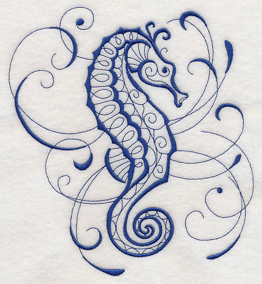 Intricate Ink Sea Life - Seahorse - Image 3