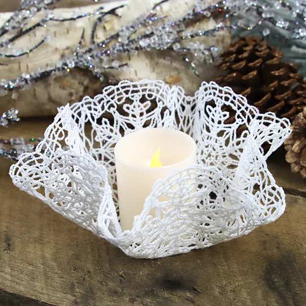 Intricate Snowflake Doily (Battenburg Lace) - Image 2
