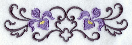 Iris and Wrought Iron Border - Image 2