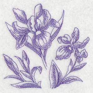 Iris Botanical (Toile) - Image 5