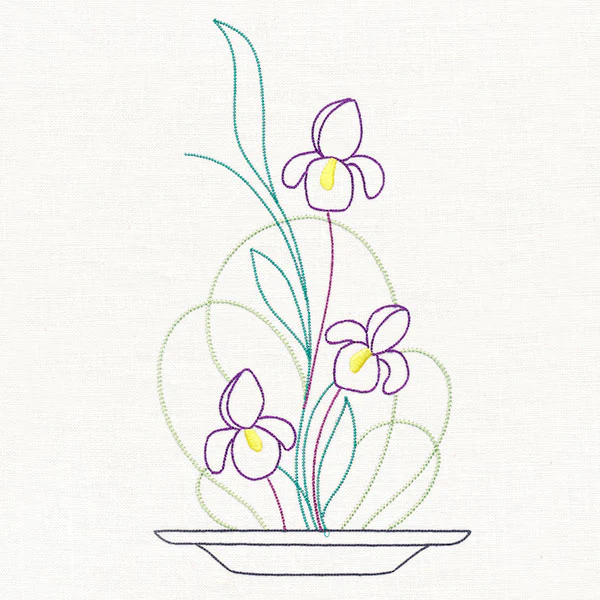 Iris Ikebana (Vintage) - Image 6