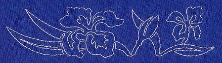 Iris Sashiko Border (Single Run) - Image 2