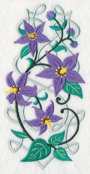 Irish Wildflower Spray - Woody Nightshade - Image 3