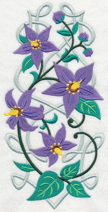 Irish Wildflower Spray - Woody Nightshade - Image 5