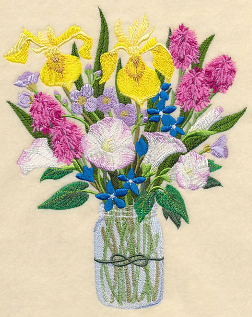 Irish Wildflowers in Mason Jar - Image 4