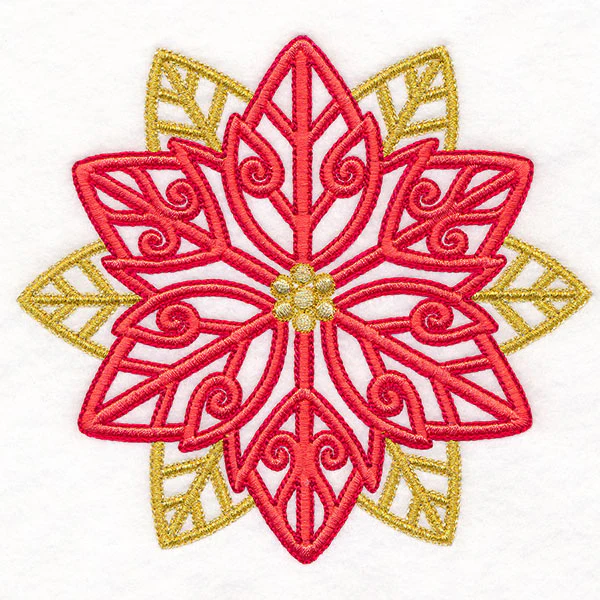 Ironwork Christmas Poinsettia Feature - Image 3