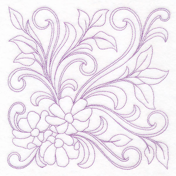 Ironwork Flowers Quilting Feature (Double Run) - Image 2