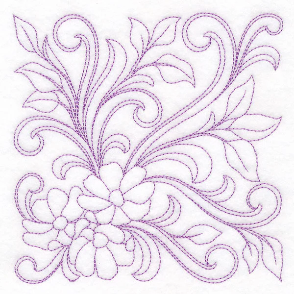 Ironwork Flowers Quilting Feature (Double Run) - Image 4