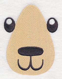 Jackie Bear Face (Smiling) - Image 2