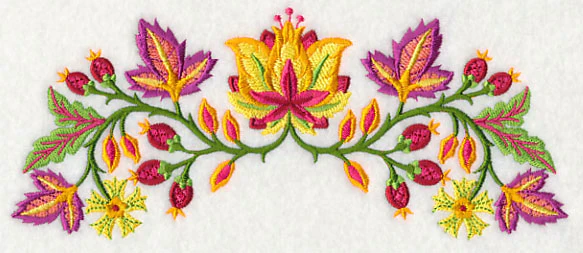 Jacobean Blazing Blooms Border - Image 3