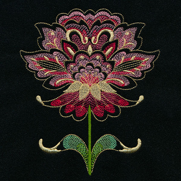 Jacobean Nouveau Flower - Image 2