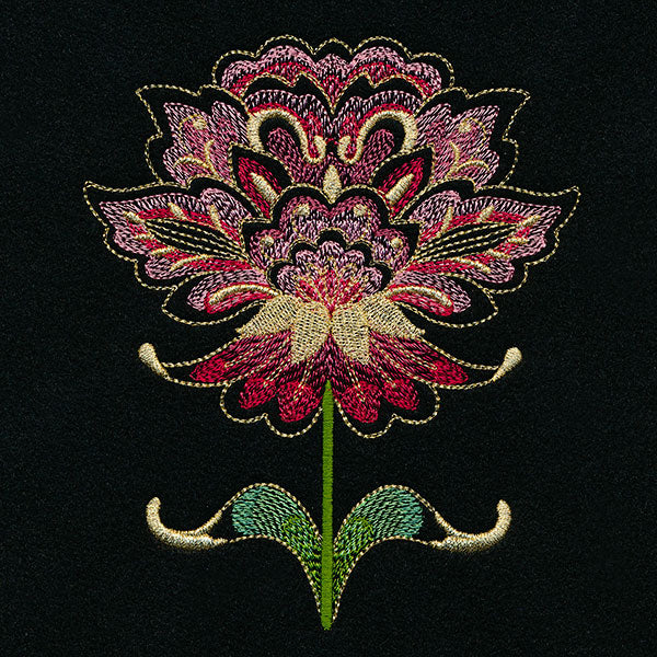 Jacobean Nouveau Flower - Image 3