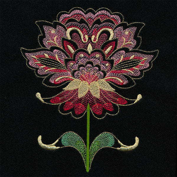 Jacobean Nouveau Flower - Image 4