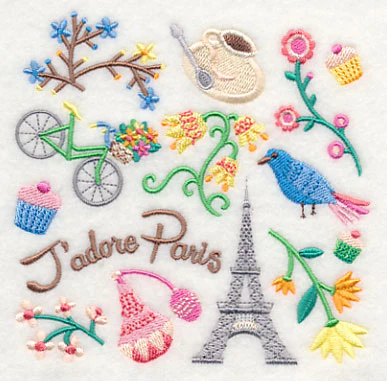 J'adore Paris Collage - Image 4