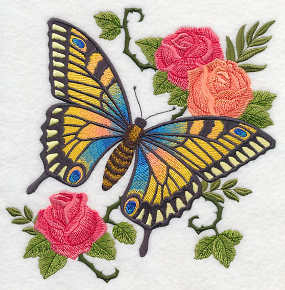 Jane's Butterfly with Roses - Image 5