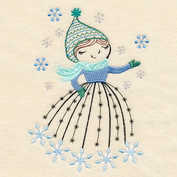 January Friend with Snowflakes - Image 4