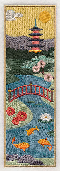 Japanese Garden Panel Scene - Bridge - Image 3
