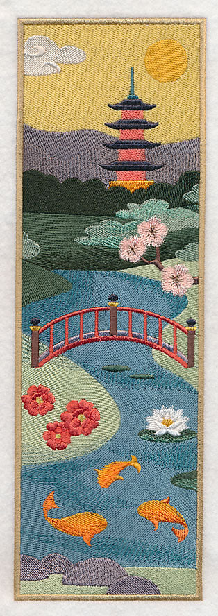 Japanese Garden Panel Scene - Bridge - Image 5