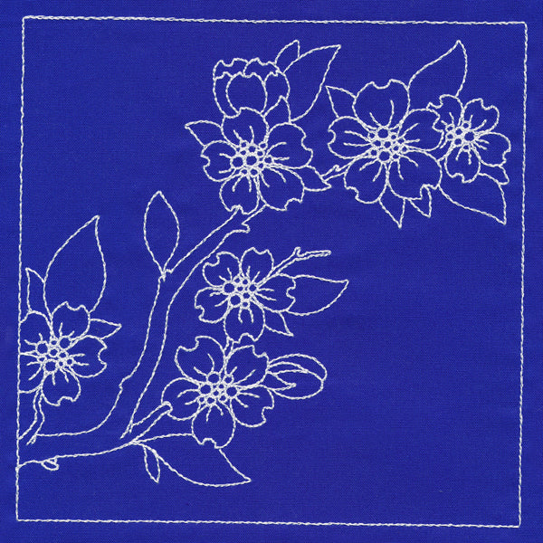 Japanese Sashiko Quilting - Cherry Blossoms - Image 3