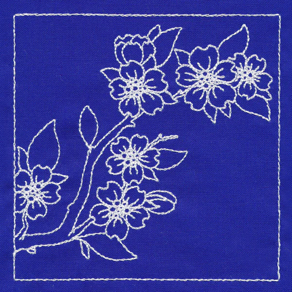 Japanese Sashiko Quilting - Cherry Blossoms - Image 5