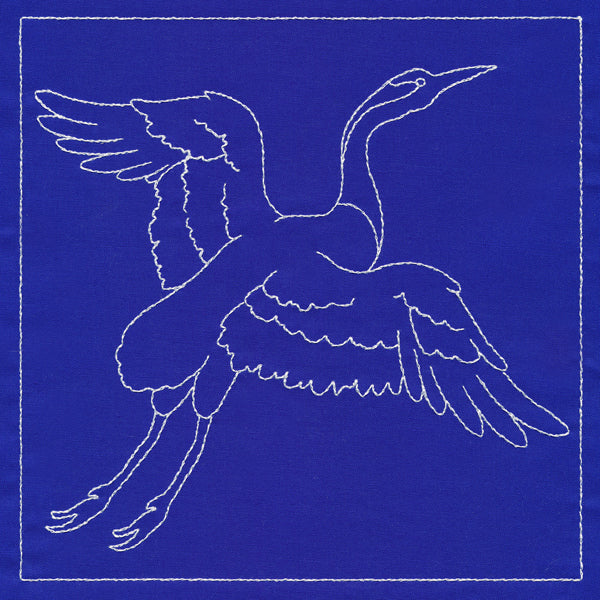 Japanese Sashiko Quilting - Crane - Image 2