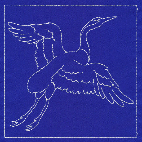 Japanese Sashiko Quilting - Crane - Image 3