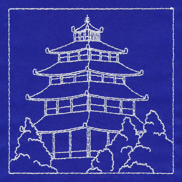 Japanese Sashiko Quilting - Pagoda - Image 5