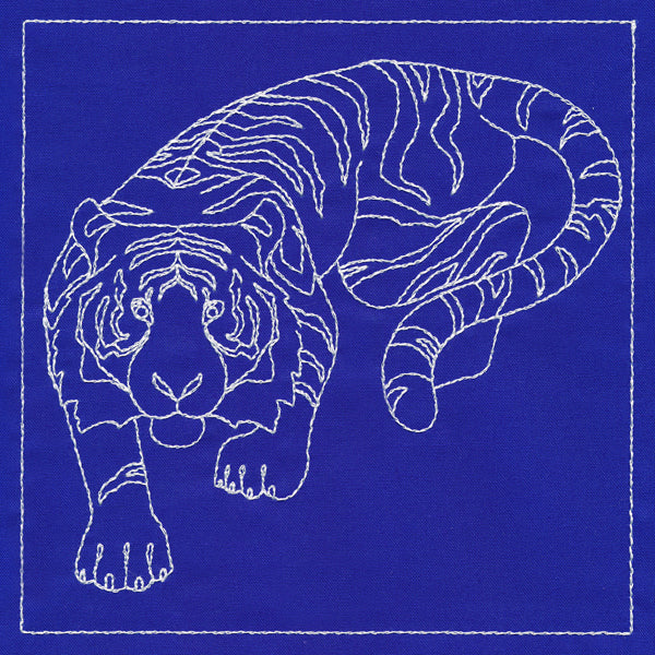 Japanese Sashiko Quilting - Tiger - Image 3