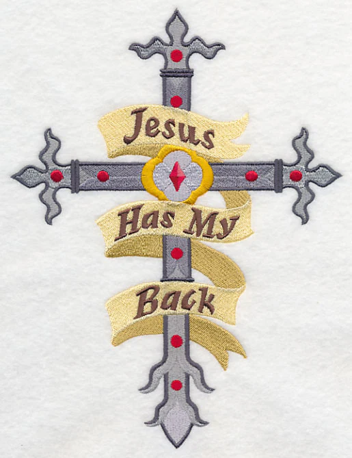 Jesus Has My Back Cross - Image 4