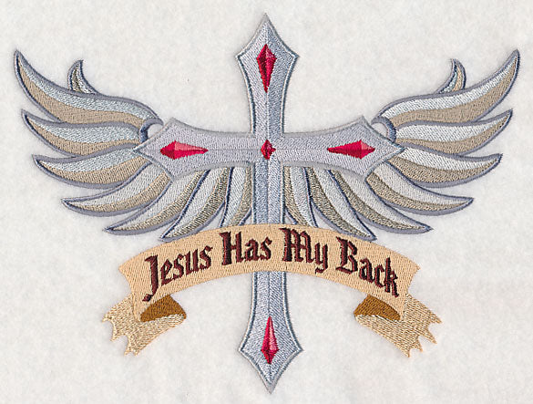 Jesus Has My Back With Wings - Image 2
