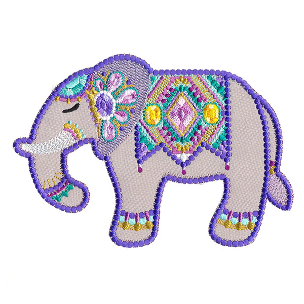 Jeweled Safari Elephant (Applique) - Image 3