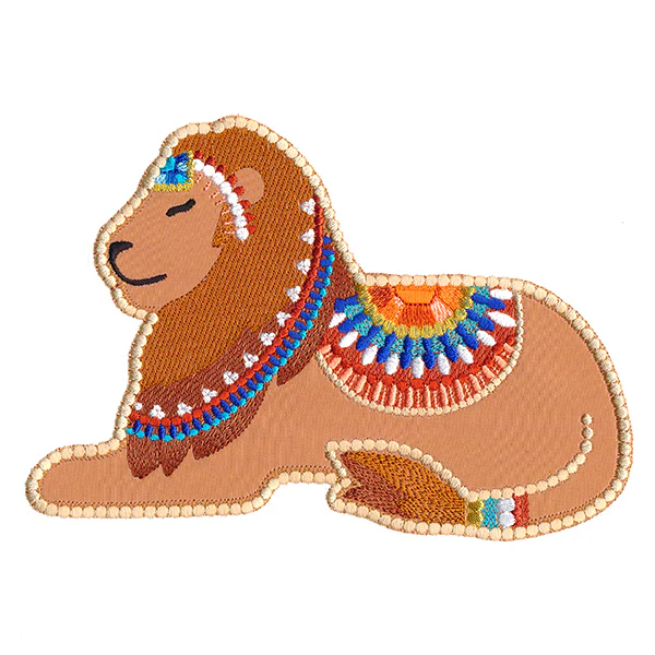 Jeweled Safari Lion (Applique) - Image 2