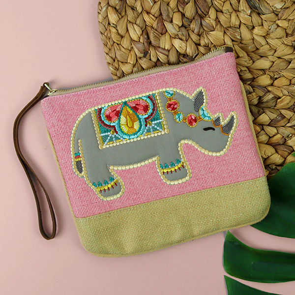 Jeweled Safari Rhino (Applique) - Image 2