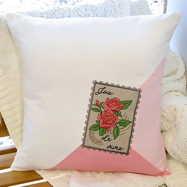 Joie de Vivre Rose Bouquet Stamp (Applique) - Image 8