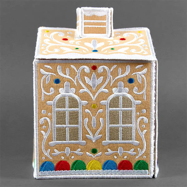 Jolly Gingerbread Tissue Box (In-the-Hoop) - Image 5