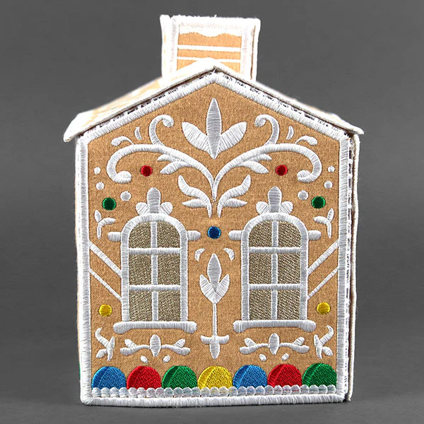 Jolly Gingerbread Tissue Box (In-the-Hoop) - Image 6