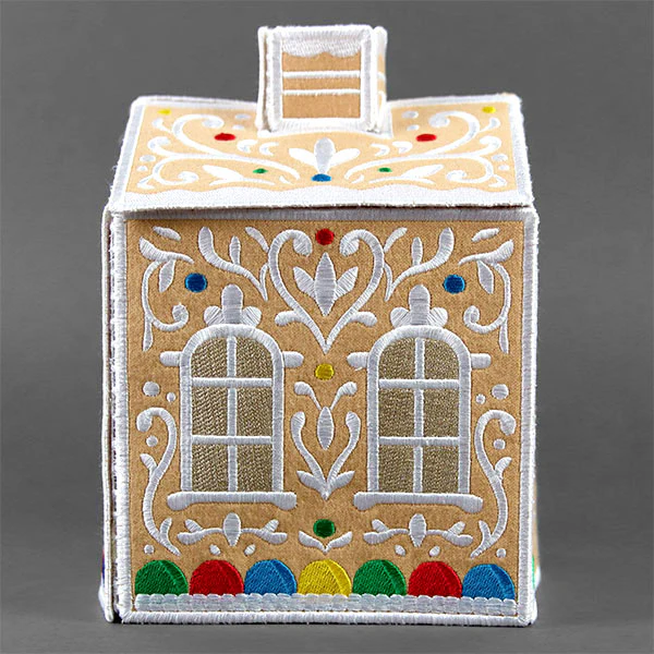 Jolly Gingerbread Tissue Box (In-the-Hoop) - Image 7