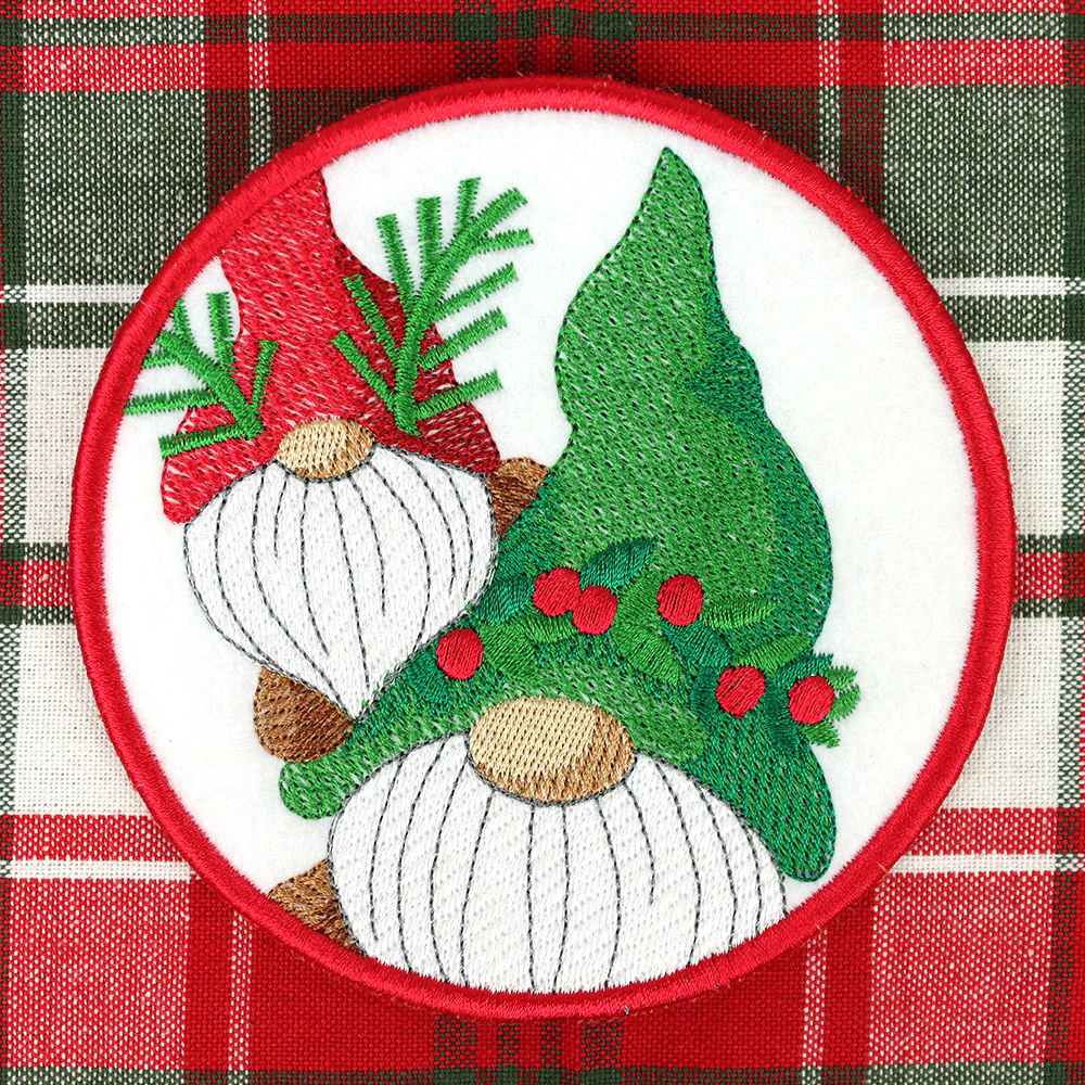 Jolly Gnome Stack Coaster (In-the-Hoop) - Image 2