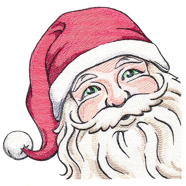 Jolly Peeking Santa Claus - Image 3