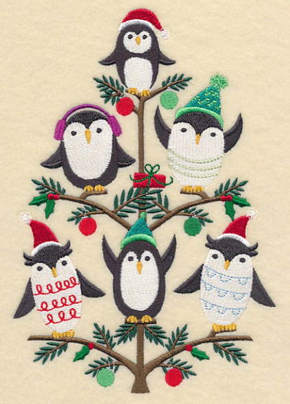 Jolly Penguin Christmas Tree - Image 2