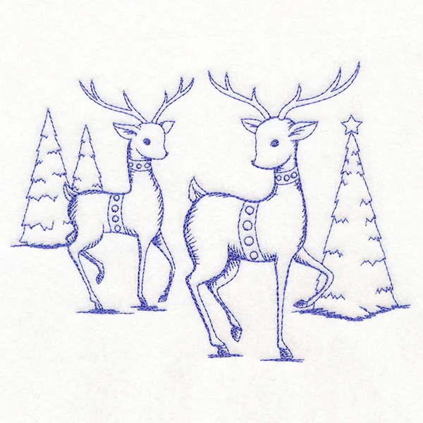 Jolly Reindeer Etching - Image 2
