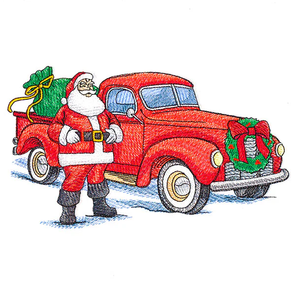 Jolly Santa Retro Truck - Image 5
