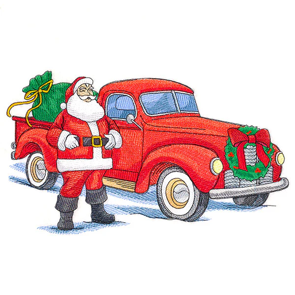 Jolly Santa Retro Truck - Image 9