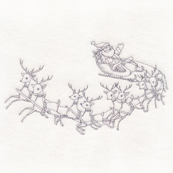 Jolly Sleigh Ride Etching - Image 4
