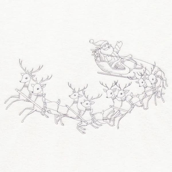 Jolly Sleigh Ride Etching - Image 5