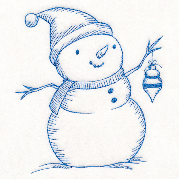 Jolly Snowman Etching - Image 3